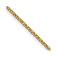 Thumbnail for 14k 1mm Solid Diamond-cut Spiga Chain