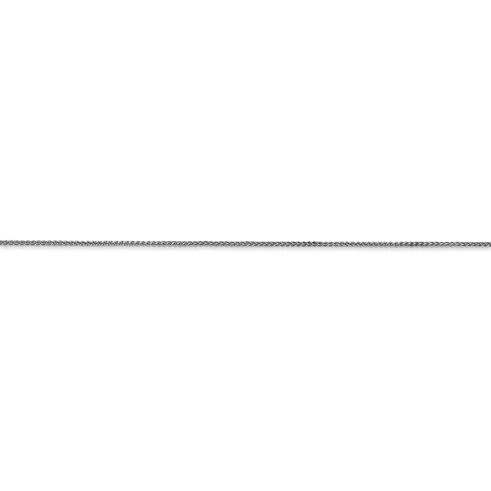 14k WG .80mm Spiga with Spring Ring Clasp Chain