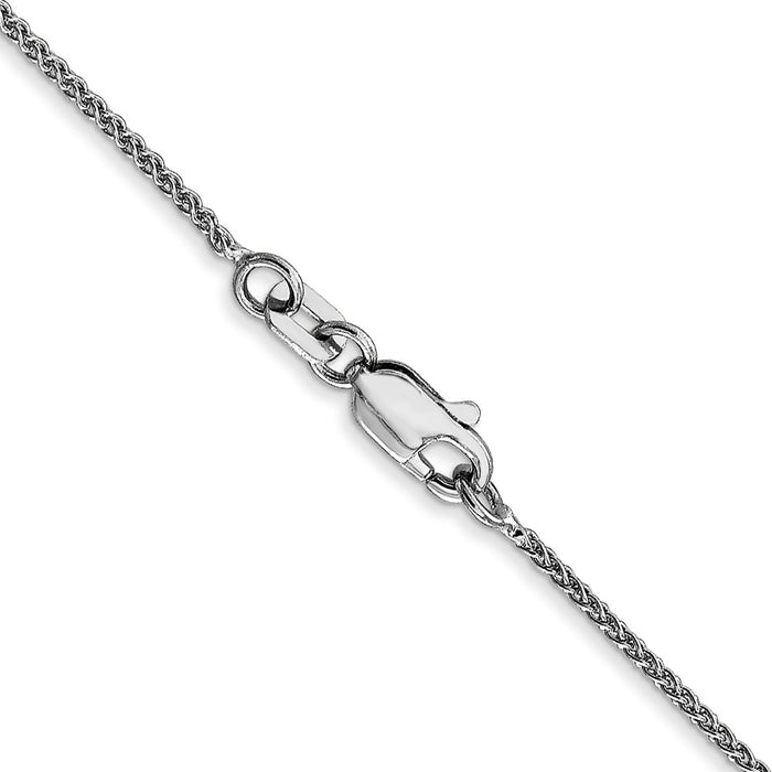 14k WG 1mm Spiga with Lobster Clasp Chain