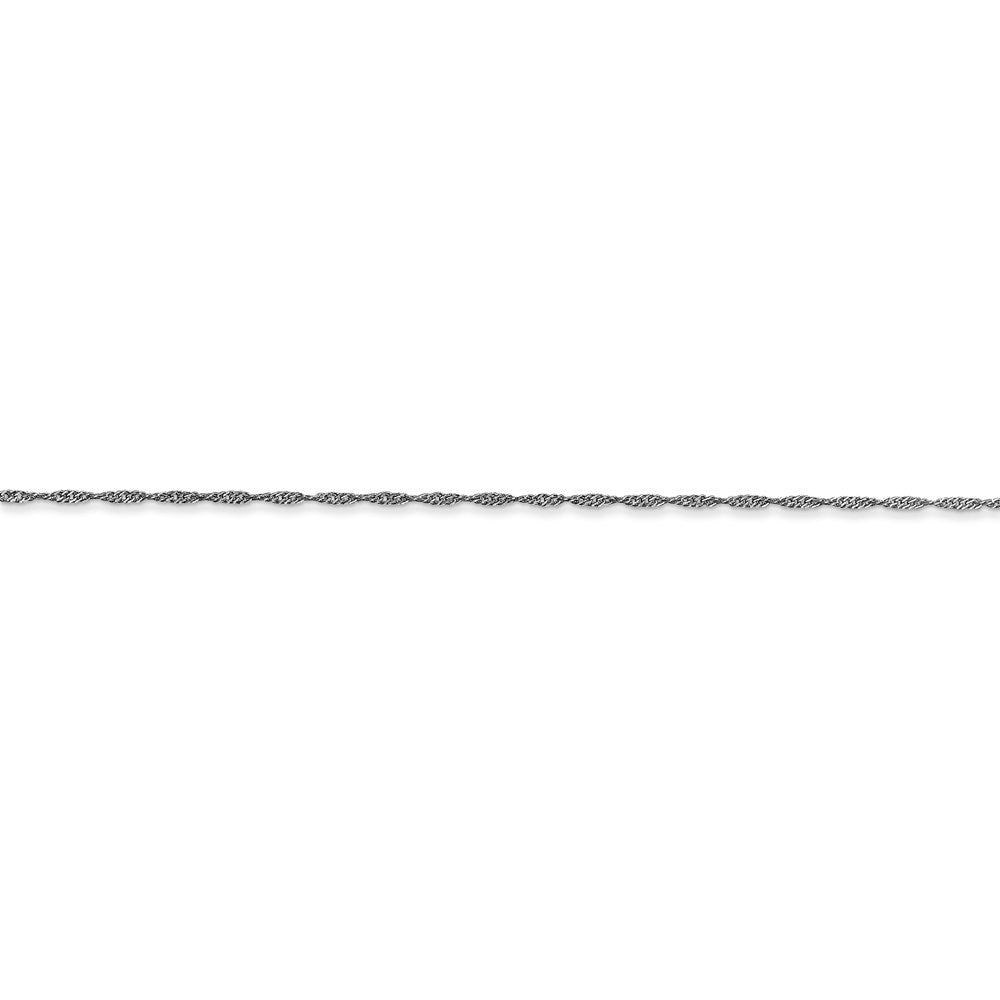 14k WG 1mm Singapore Chain