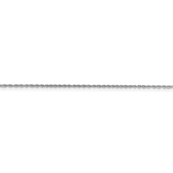 14k WG 1.1mm Baby Rope Chain
