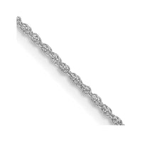 Thumbnail for 14k WG 1.1mm Baby Rope Chain