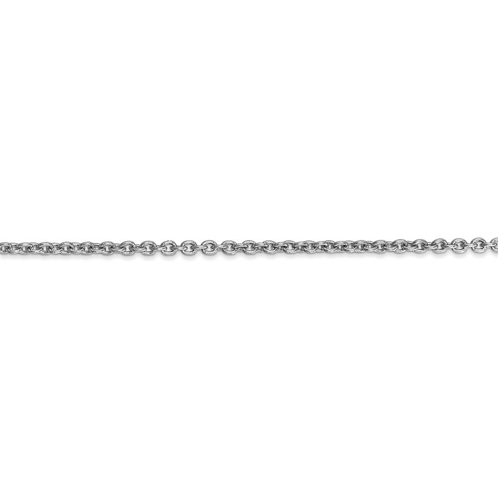 14k WG 2.2mm Forzantine Cable Chain