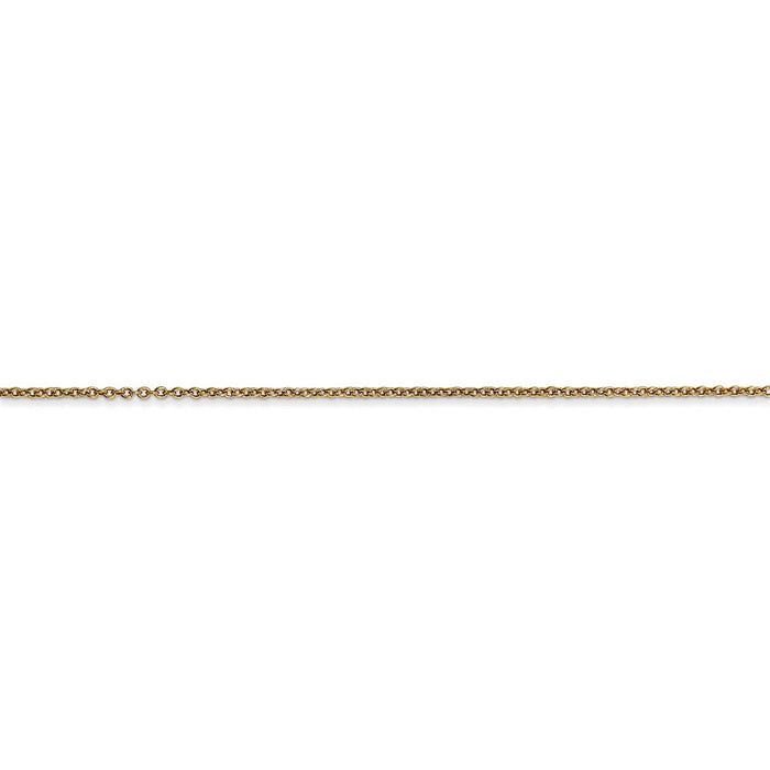 14k .9mm Cable with Spring Ring Clasp Chain