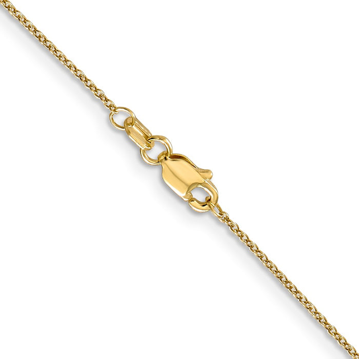 14k .9mm Cable with Lobster Clasp Chain