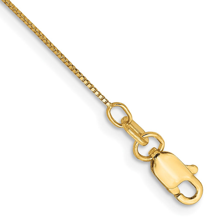 14k .5mm Box with Lobster Clasp Chain