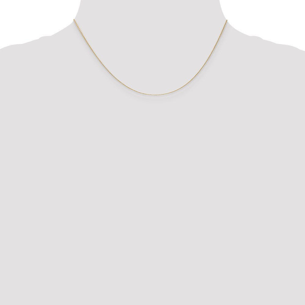 14k .65mm D/C Round Open Link Cable Chain