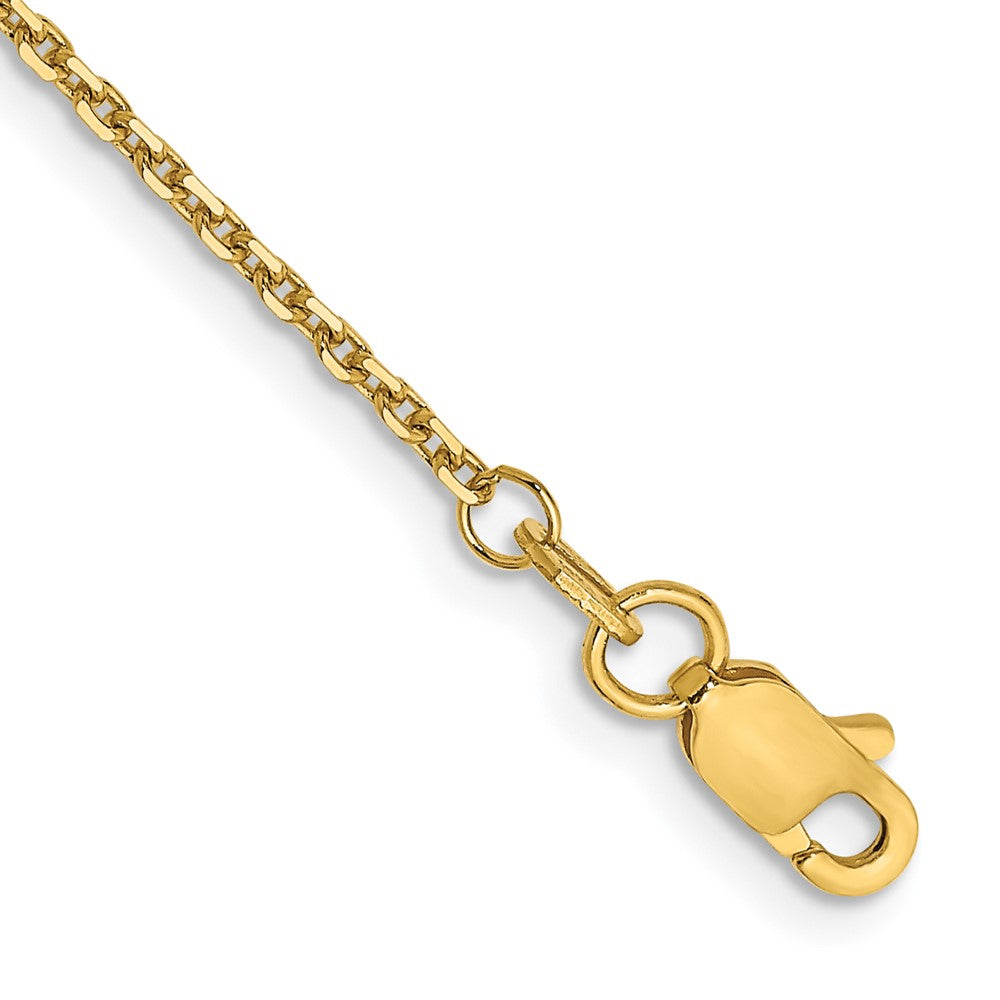 14k 1.4mm D/C Round Open Link Cable Chain