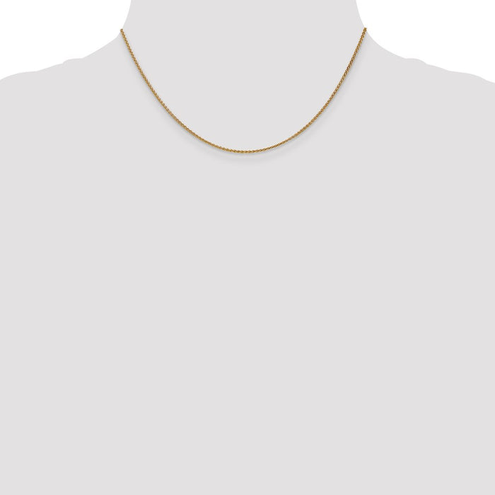 14k 1.25mm Spiga Chain