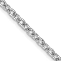 Thumbnail for 14k WG 3.2mm Round Open Link Cable Chain