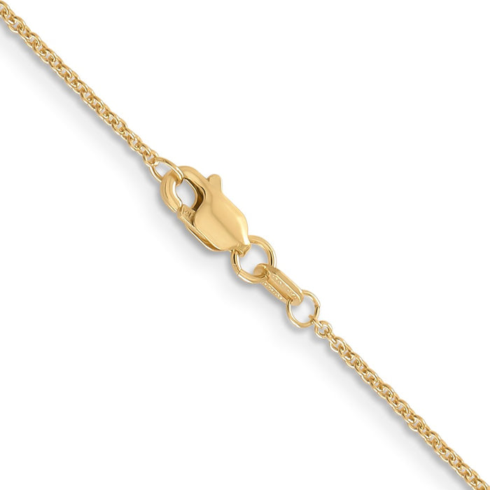 14k 1.2mm Cable Chain