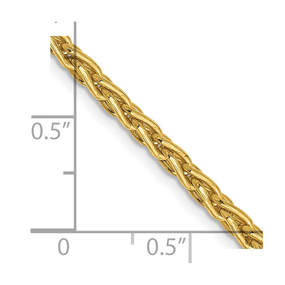 14k 3mm Parisian Wheat Chain
