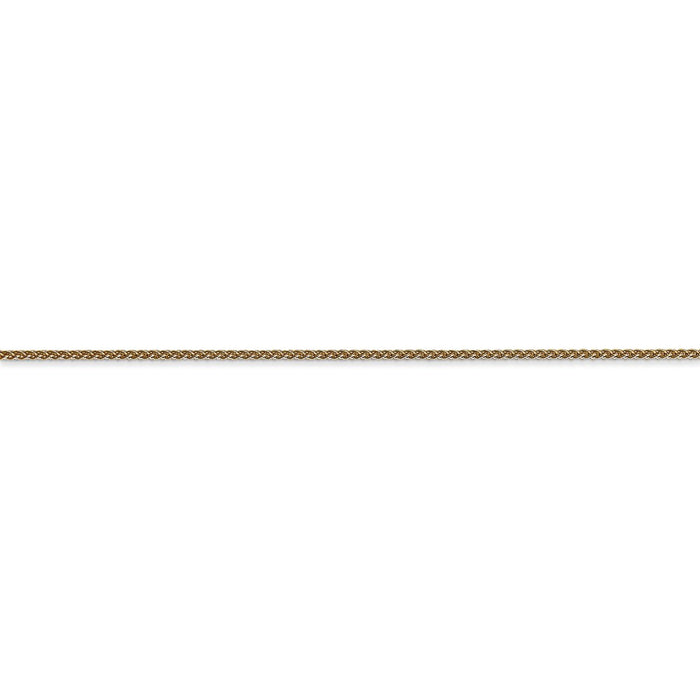 14k 1mm Spiga with Spring Ring Clasp Chain