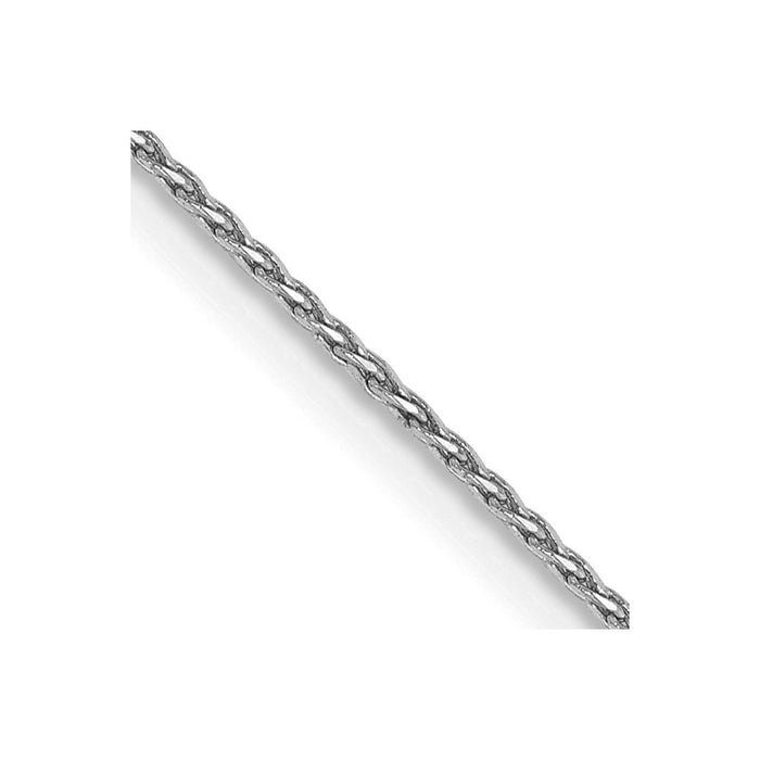 14k WG .8mm Parisian Diamond-cut Wheat Chain