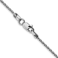 Thumbnail for 14K WG 1.5mm Parisian Diamond-cut Wheat Chain