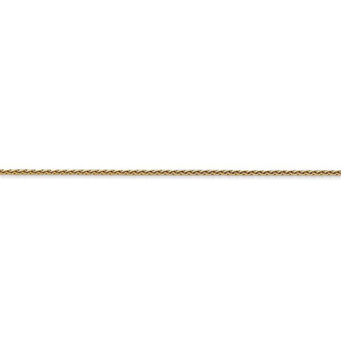 14K 1.0mm Parisian Diamond-cut Wheat Chain