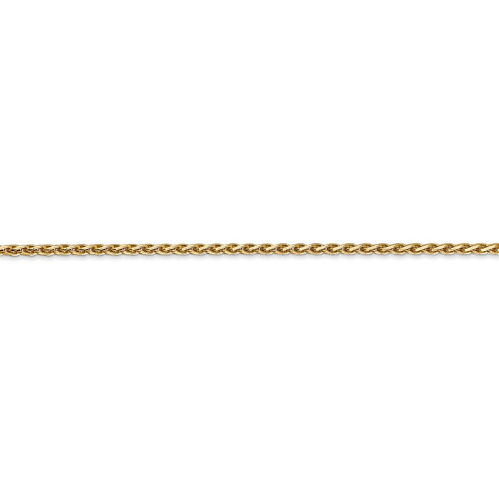 14K 1.9mm D/C Parisian Wheat Chain