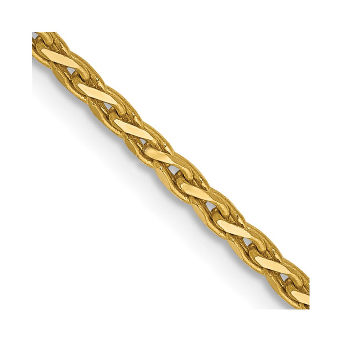 14K 1.9mm D/C Parisian Wheat Chain