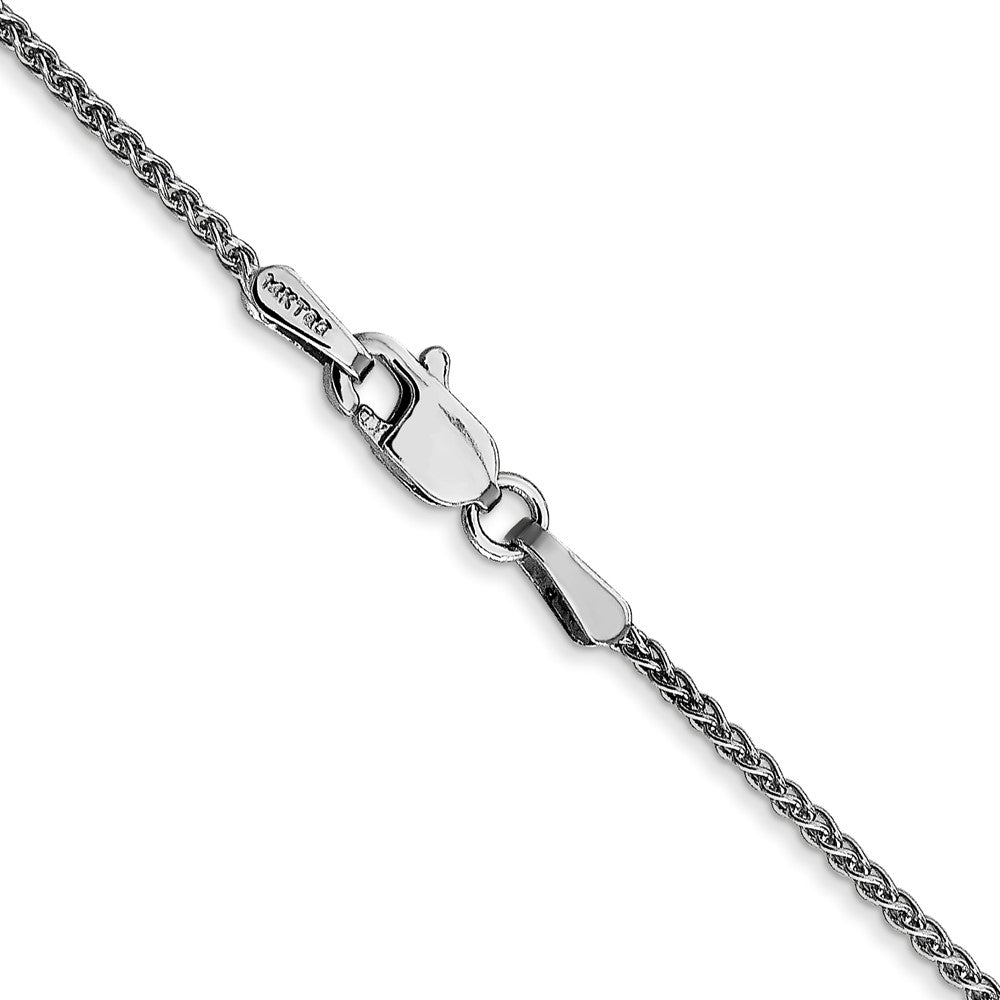 14k WG 1.25mm Solid Polished Spiga Chain