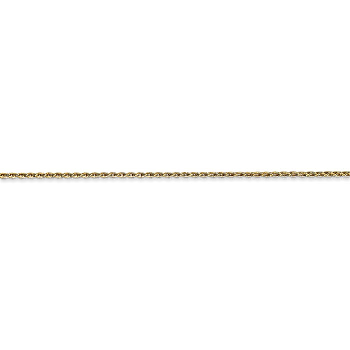 14K 1mm Round Parisian Wheat Chain