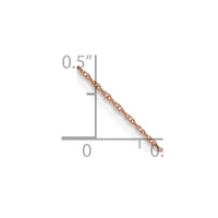 Thumbnail for 14k Rose Gold .5mm Baby Rope Chain