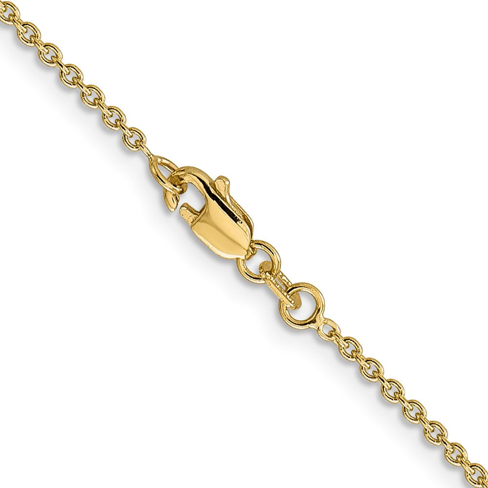 14k 1.4mm Solid Polished Cable Chain