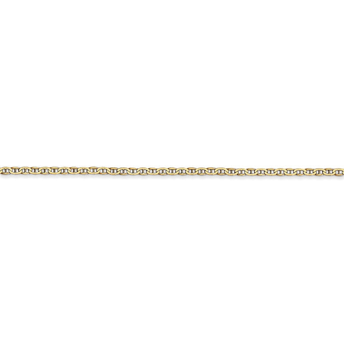 14k 1.5mm Lightweight Flat Anchor Link Chain
