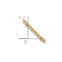 Thumbnail for 14k 1.5mm Lightweight Flat Anchor Link Chain