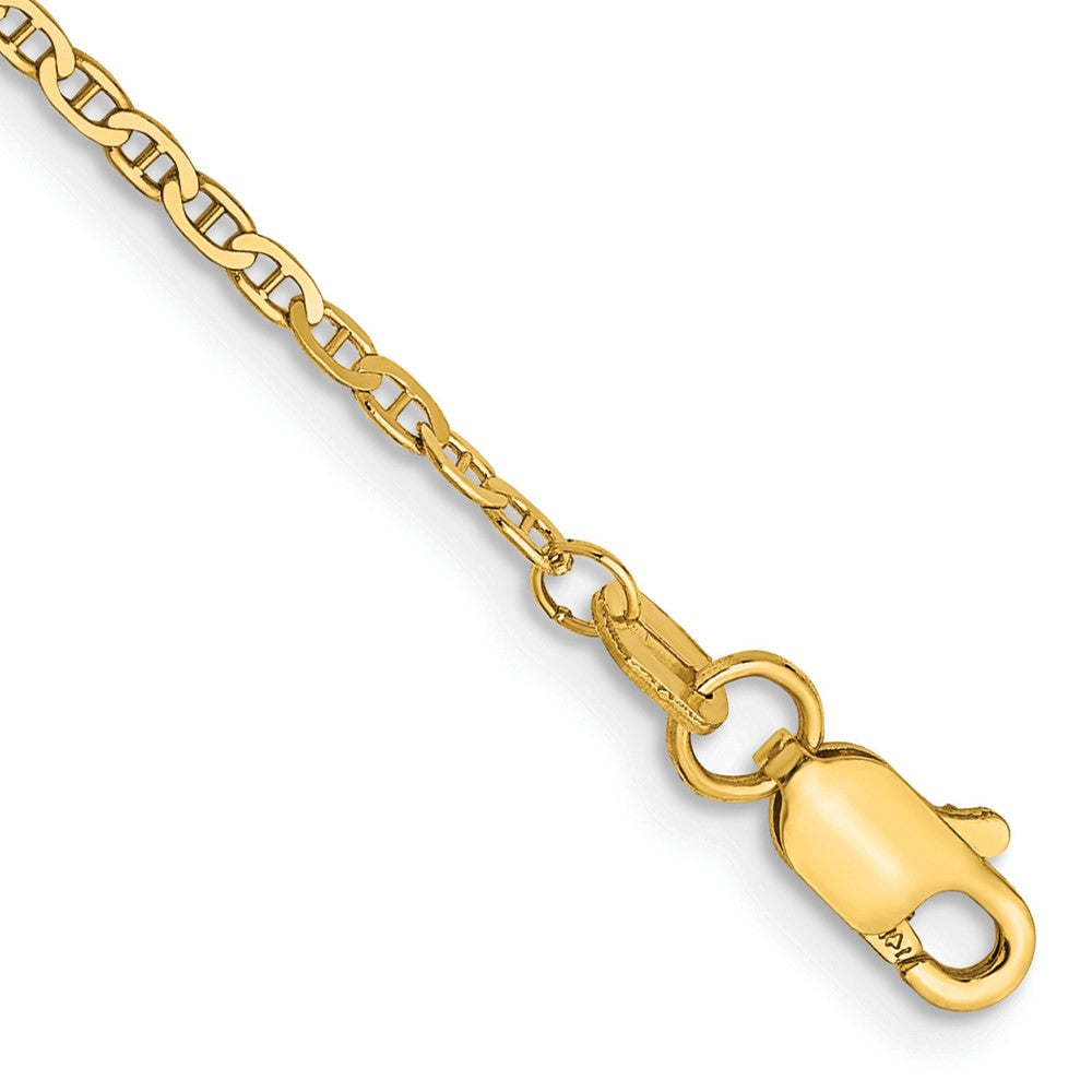 14k 1.5mm Lightweight Flat Anchor Link Chain