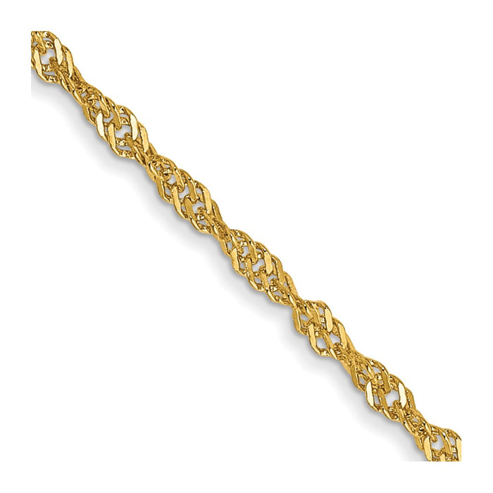 14k 1.4mm Singapore Chain