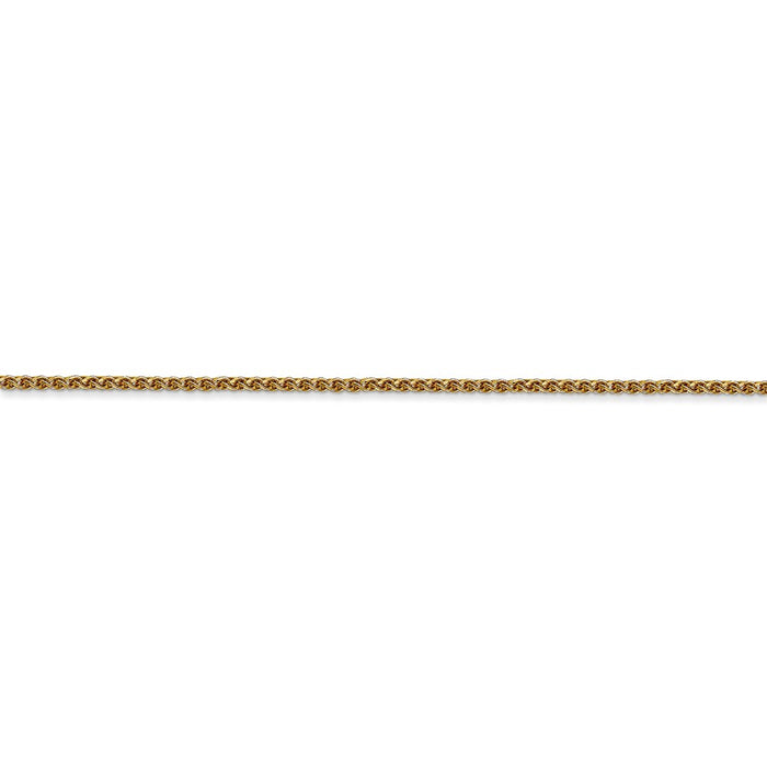 14k 1.2mm Diamond-cut Spiga Chain