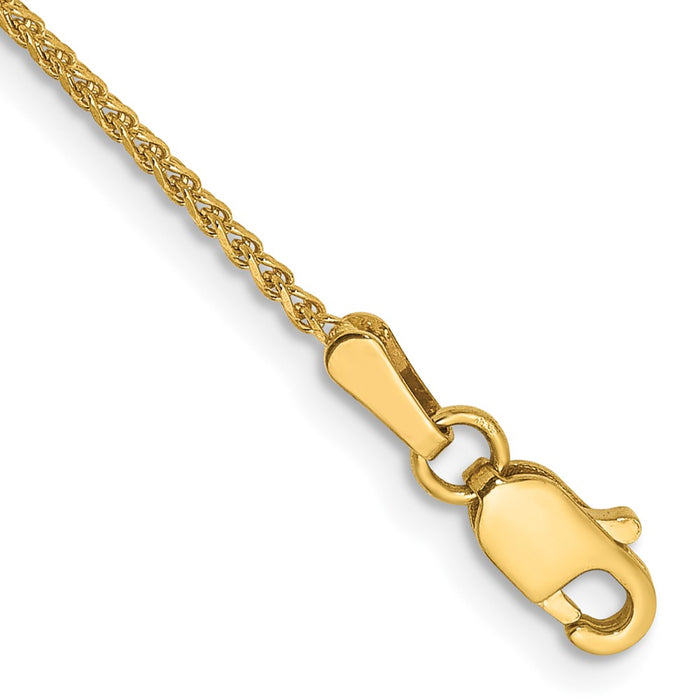 14k 1.2mm Diamond-cut Spiga Chain