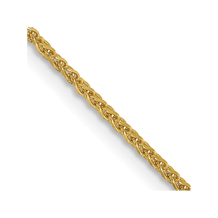 14k 1.2mm Diamond-cut Spiga Chain