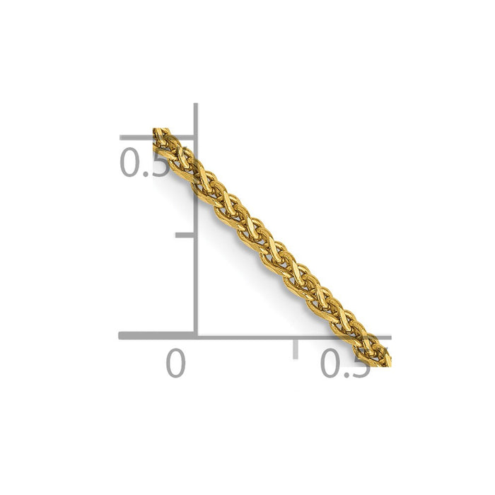 14k 1.4mm D/C Spiga Chain