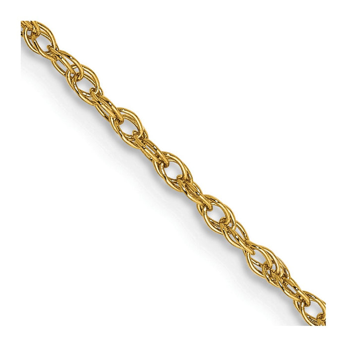 14k 1.2mm Diamond-cut Spiga Chain