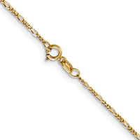 Thumbnail for 14k 1.25mm Flat Figaro Chain