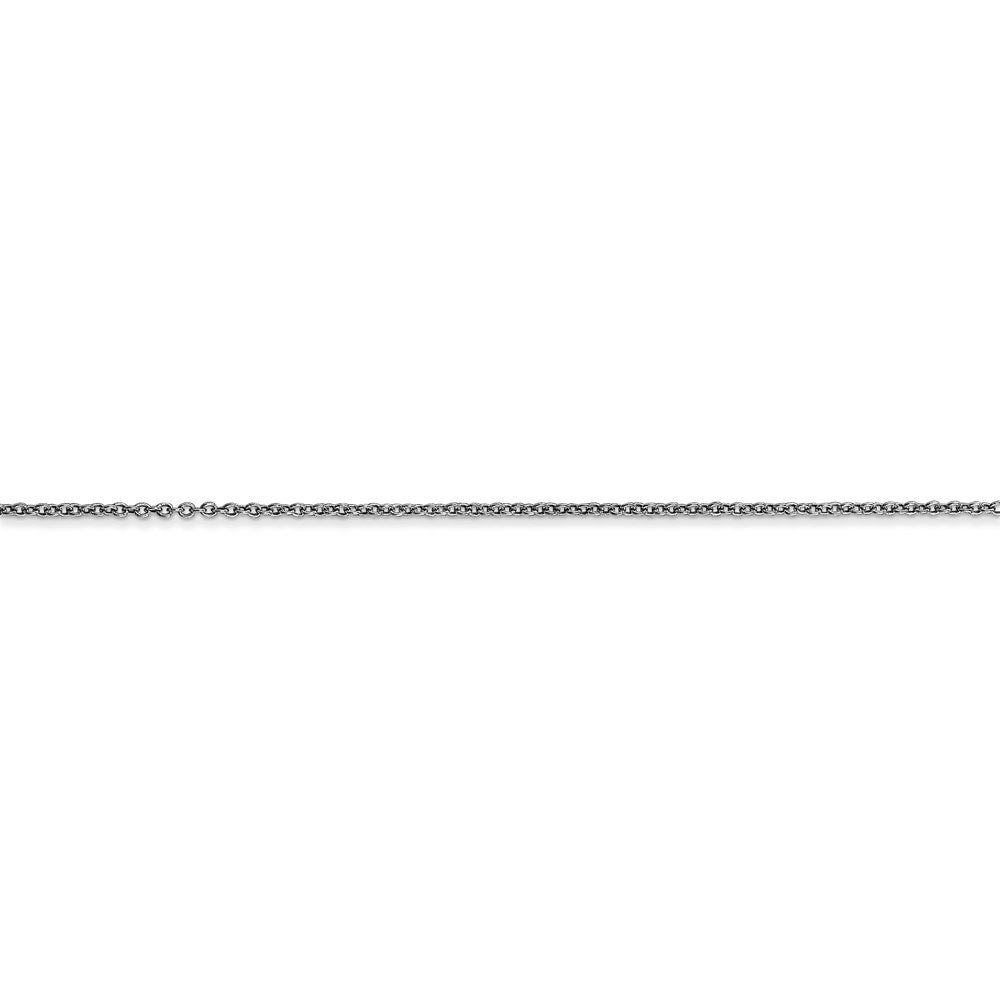 14k WG .9mm Cable with Spring Ring Clasp Chain