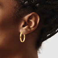 Thumbnail for 14K Oval Hoop Earrings