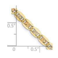 Thumbnail for 14k 3.8mm Tri-color Gold Pav‚ Valentino Chain