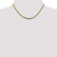 Thumbnail for 14k 3.8mm Tri-color Gold Pav‚ Valentino Chain