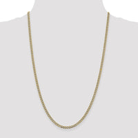 Thumbnail for 14k 3.4mm Semi-solid with Rhodium Pav‚ Curb Chain