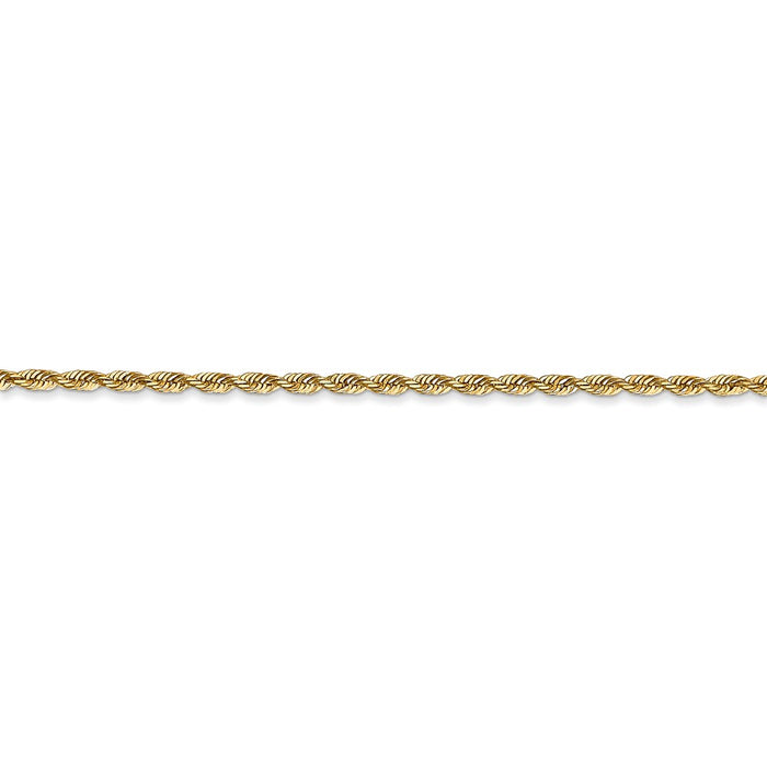 14k 1.85mm Diamond-cut Quadruple Rope Chain