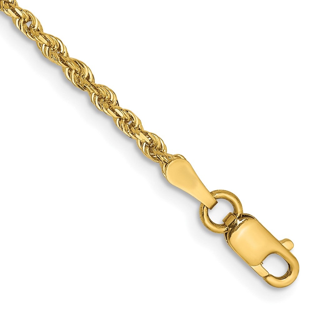 14k 2.00mm Diamond-cut Quadruple Rope Chain