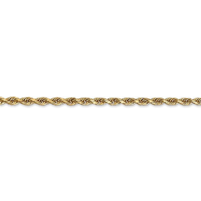 14k 3.0mm D/C Quadruple Rope Chain