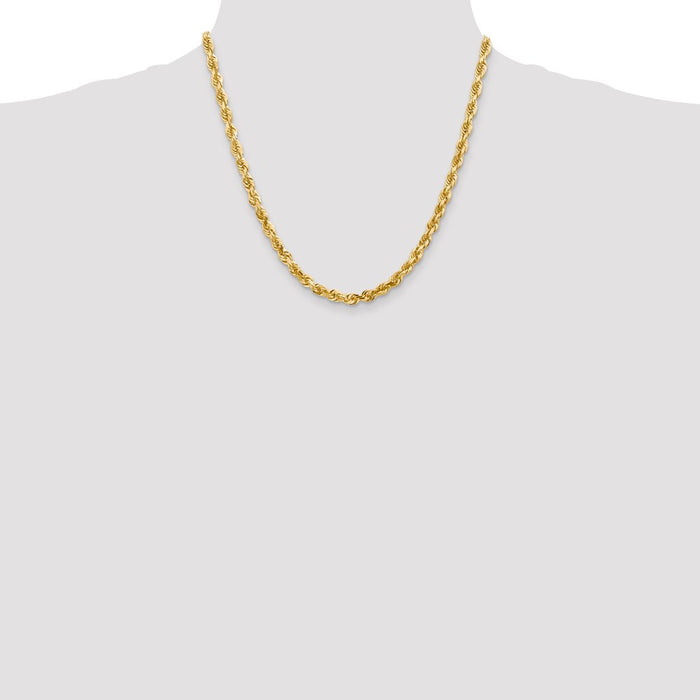 14k 5.0mm D/C Quadruple Rope Chain