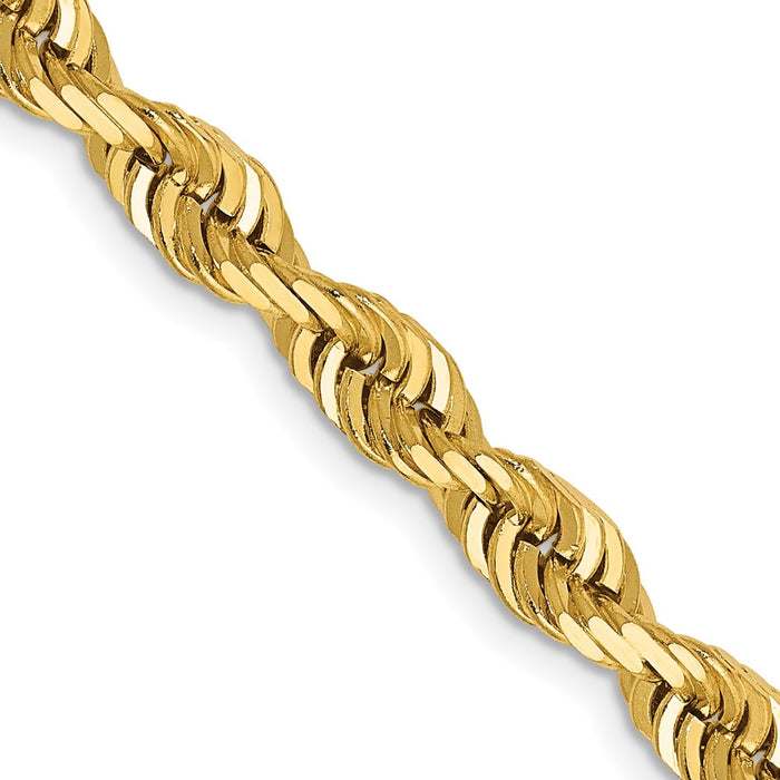 14k 5.0mm D/C Quadruple Rope Chain