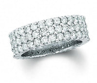 Thumbnail for THREE ROW ETERNITY BAND