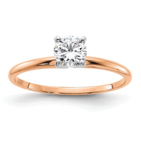 Thumbnail for 14kr 1/2ct. 5.0mm G H I True Light Round Moissanite Solitaire Ring