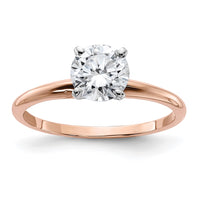 Thumbnail for 14kr 1ct. 6.5mm G H I True Light Round Moissanite Solitaire Ring