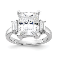 Thumbnail for 14kw 5 3/4ct. Three Stone G H I True Light Moissanite Engagement Ring